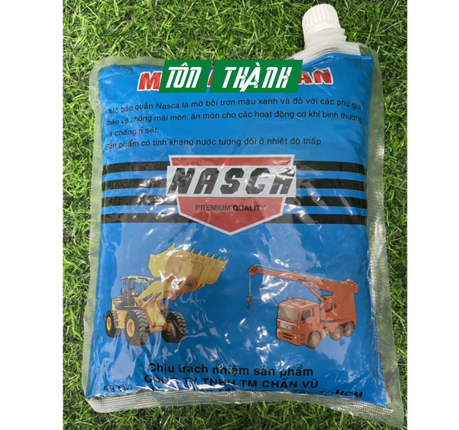 MỠ BÒ NASCA MỠ BẢO QUẢN BÔI TRƠN VÒNG BI BẠC ĐẠN .. CHỐNG GỈ SÉT CHỐNG ĂN MÒN 1Kg (Bịch xanh)
