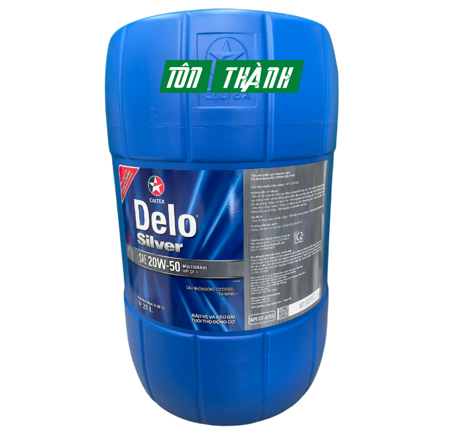 DẦU ĐỘNG CƠ CALTEX DELO SILVER MULTIGRADE 15W40 (25 LÍT)
