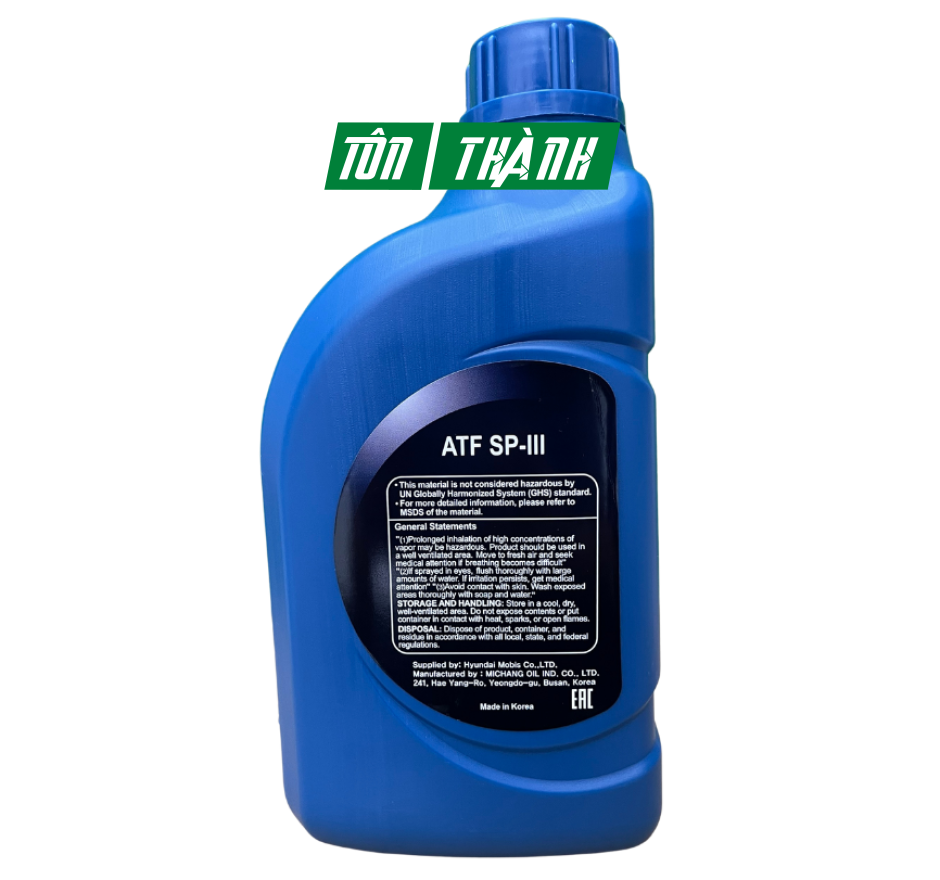 DẦU HỘP SỐ TỰ ĐỘNG HYUNDAI KIA ATF SP-III (1 LÍT)