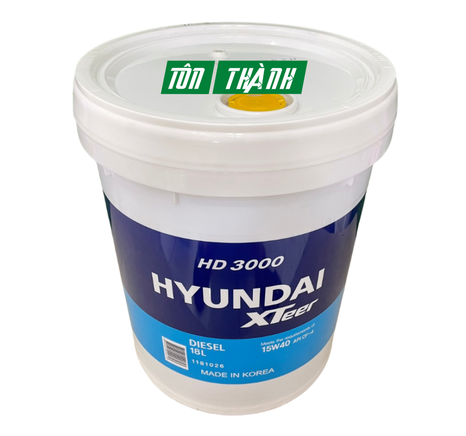 Dầu nhớt ô tô HYUNDAI XTEER HD3000 15W40 (18 Lít)