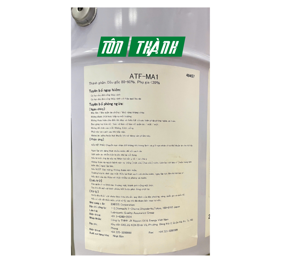 Dầu hộp số tự động Mitsubishi ATF-MA1 (20 Lít)