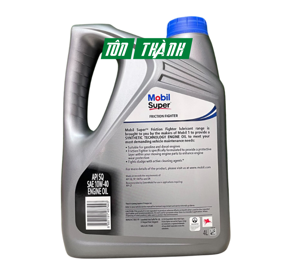 DẦU NHỚT MOBIL SUPER 10W-40 API SQ (4 LÍT)