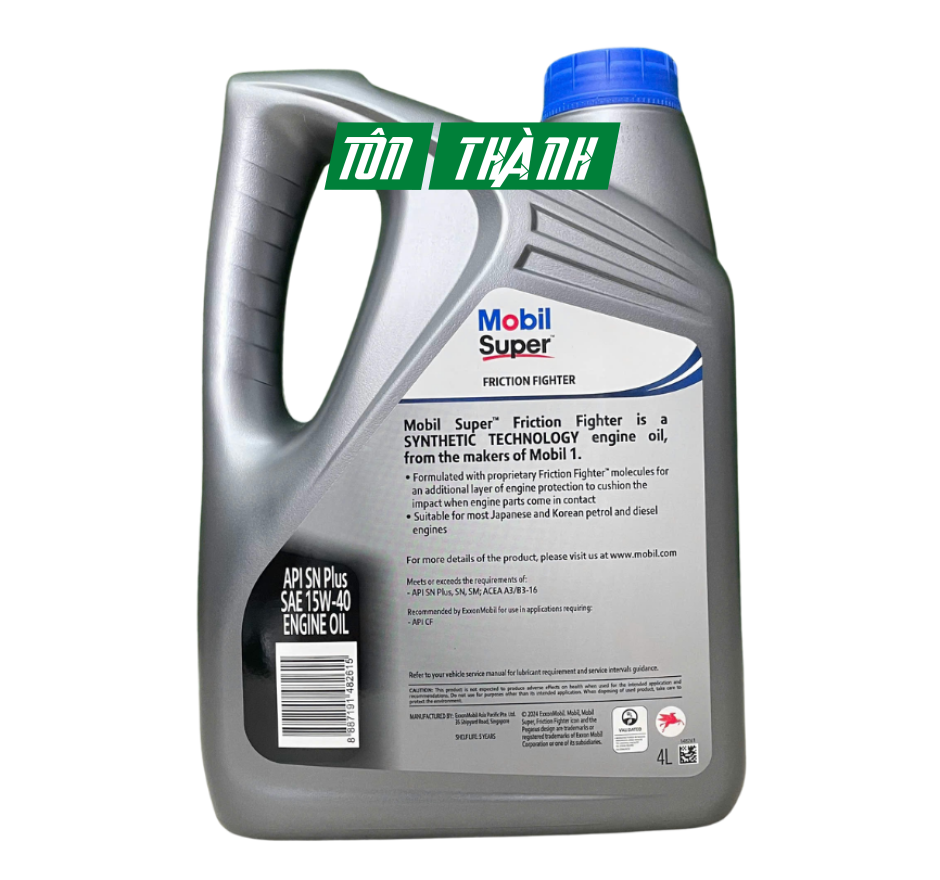 DẦU NHỚT MOBIL SUPER 15W-40 API SN PLUS (4 LÍT)