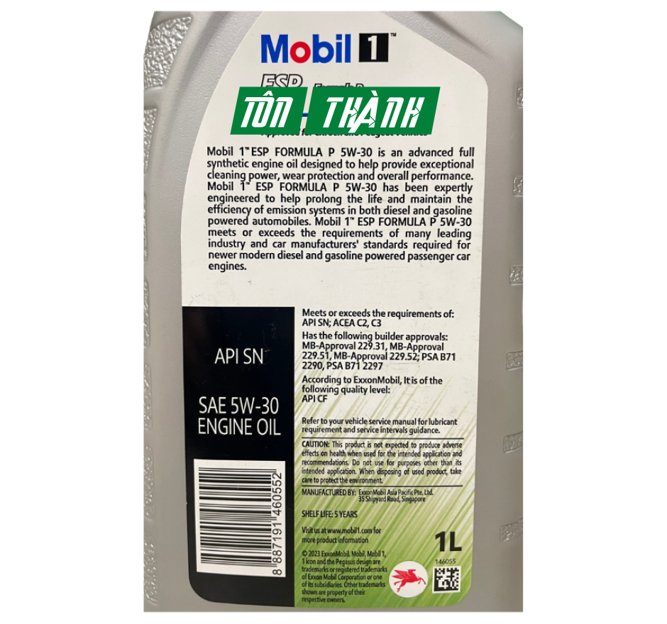 Mobil 1 ESP 5W-30 1L Chính Hãng