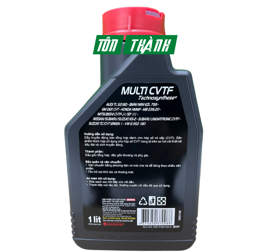 DẦU MUILTI CVTF MOTUL CHO HỘP SỐ VÔ CẤP (1 Lít)