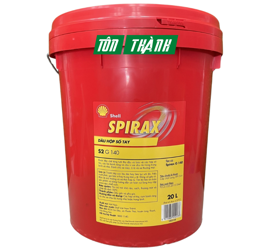 Dầu Nhớt SHELL SPIRAX S2 G140 (20 Lít) - Dầu Hộp Số Xe Tải , Xe Ô Tô
