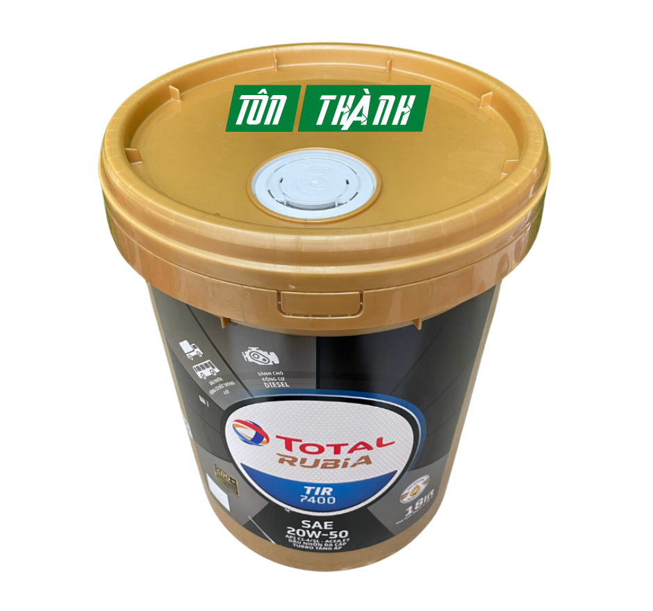 DẦU ĐỘNG CƠ TOTAL RUBIA TIR 7400 20W-50 (18 LÍT)