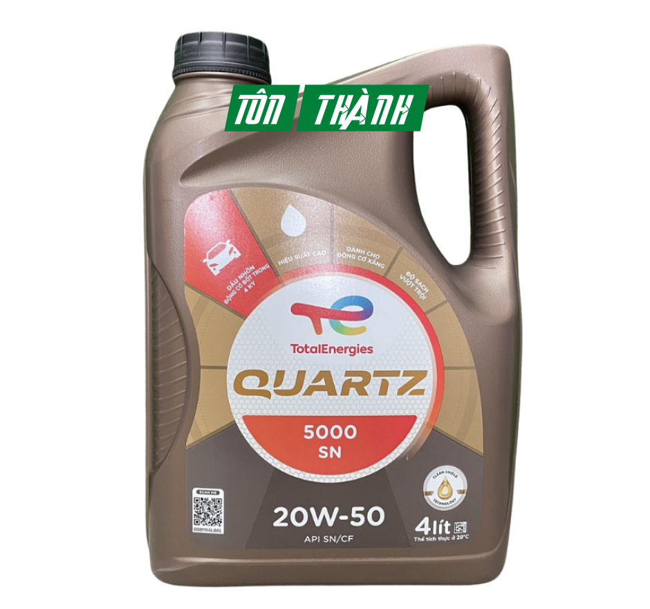 Nhớt động cơ Total Quartz 5000 20W50 (4 lít)