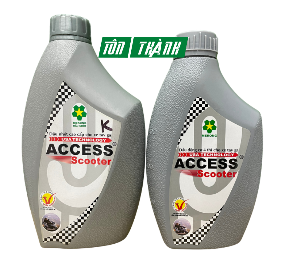 Nhớt xe tay ga Mekong Access (0.8 Lít & 1 Lít)