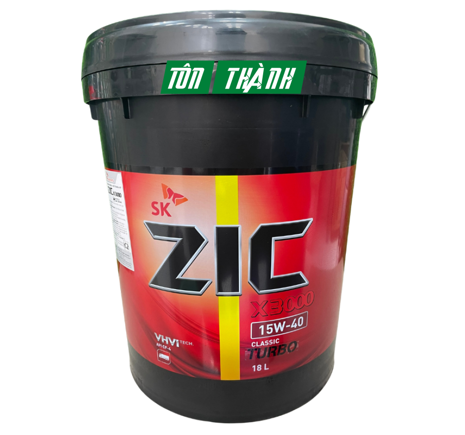 DẦU NHỚT XE TẢI NẶNG SK ZIC X3000 15W40 (18 LÍT)