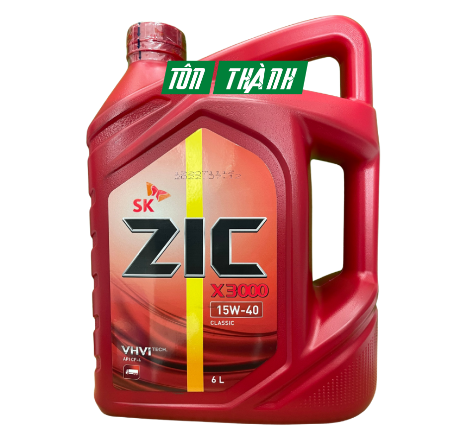 DẦU ĐỘNG CƠ Ô TÔ SK ZIC X3000 15W40 (6 LÍT)