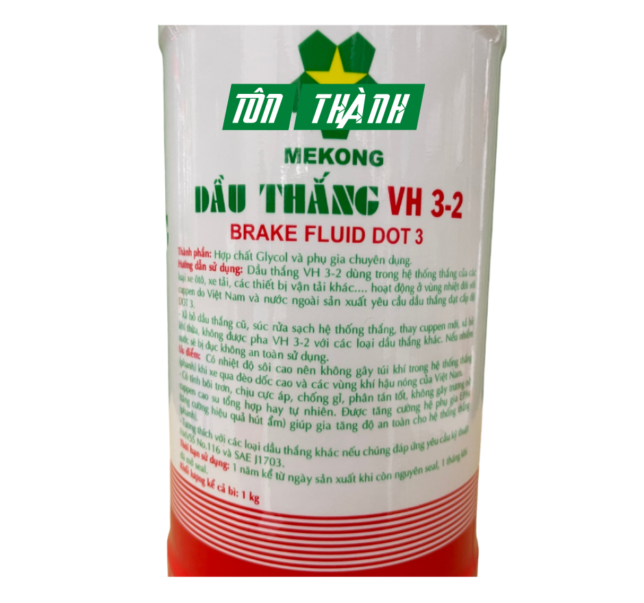 DẦU PHANH 3-2 DOT3 MEKONG (1 LÍT)