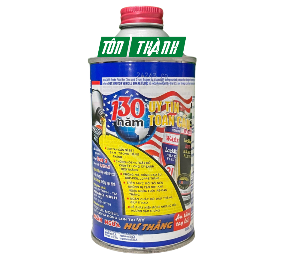 DẦU PHANH DOT3 WAGNER LOCKHEED DOT 3 (WAGNER 21) 355ML/ 946ML